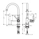 Photo Axor Montreux sink mixer 16518000 stainless steel