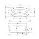 Photo Duravit White Tulip Acrylic Bath 180x90 700469000000000