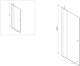 Photo Shower door to niche AM.PM Inspire W51G-E3D6-200-CT