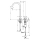 Photo Axor One 48060140 grinded bronze sink mixer