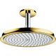 Photo overhead shower hansgrohe Raindance Classic AIR 240 mm 27405090, ceiling connection 100 mm, chrome / gold