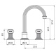 Photo Cezares Olimp OLIMP-BLS2-A-03/24-O sink mixer