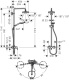 Photo Shower stand hansgrohe Croma Select E 180 2jet Showerpipe 27258400