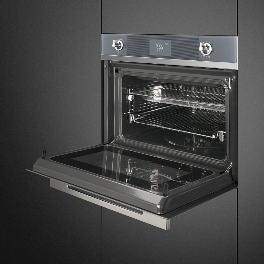 Photo Combined oven with microwave function Smeg SF4102MCS