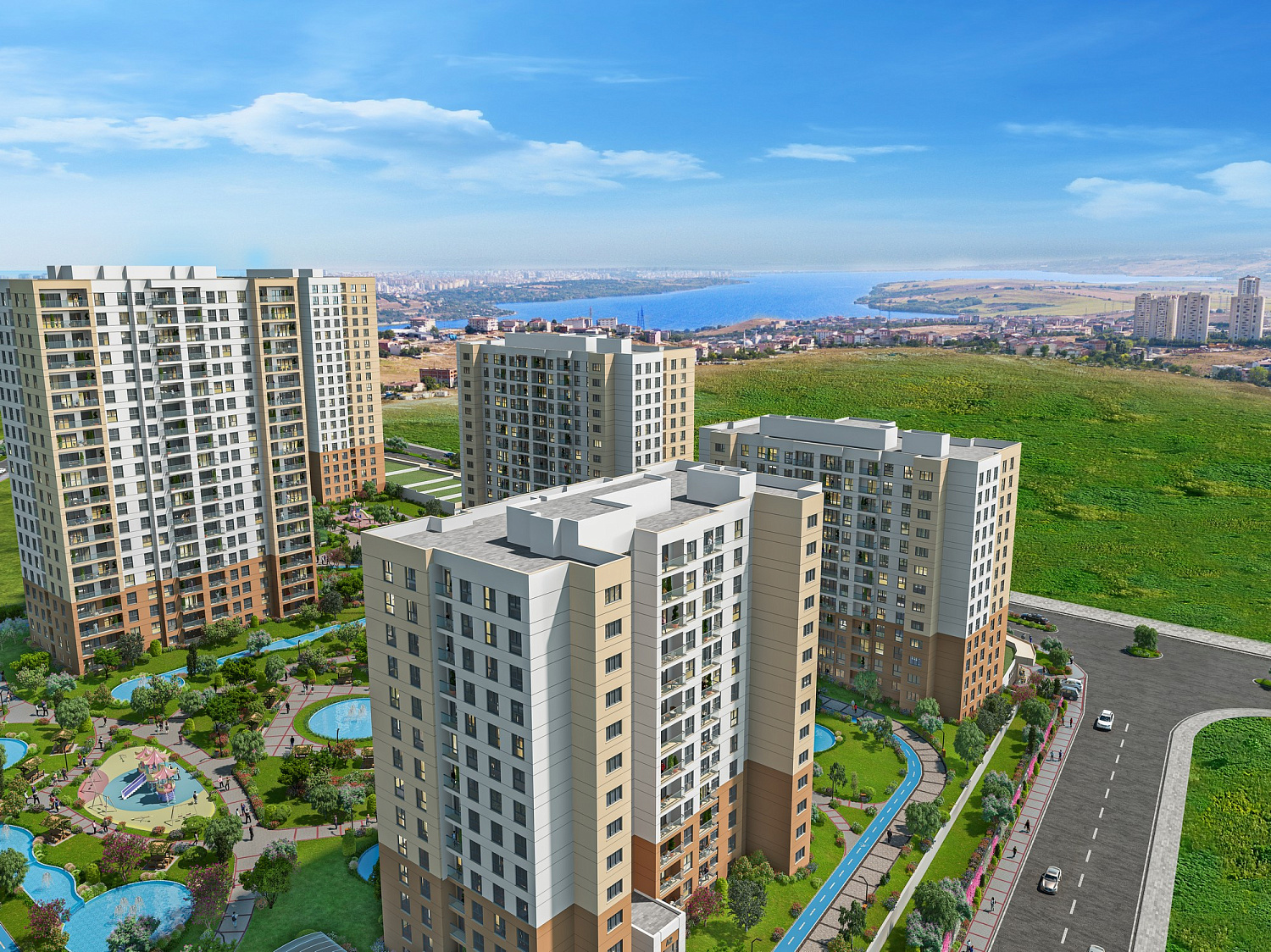Cozy residential complex in a quiet area