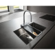 Photo Kitchen mixer hansgrohe Aquno Select M81 73837800 170 with exhaust shower, 3jet