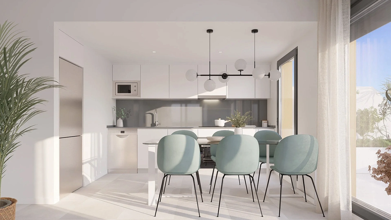 Apartment in new building Energy efficient houses overlooking the golf course in Mijas