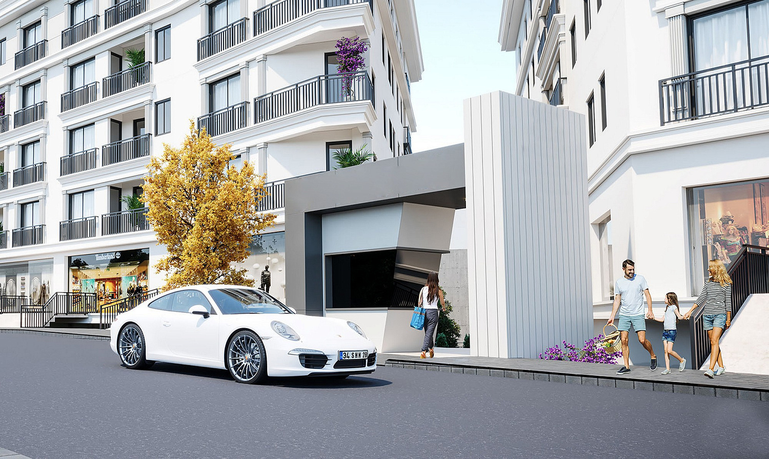Family residential complex with infrastructure