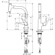 Photo Kitchen mixer hansgrohe Talis Select M51 72822000 with hood