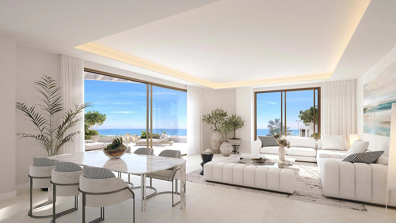 Apartment with sea view in Malaga in the project "Termica Beach"