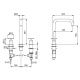 Photo Fantini Fontane Bianche 47 P5 P007W steel sink mixer