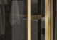 Photo Roca Apex door left with side panel 120x90 ZRU9307877 matte gold, tinted glass