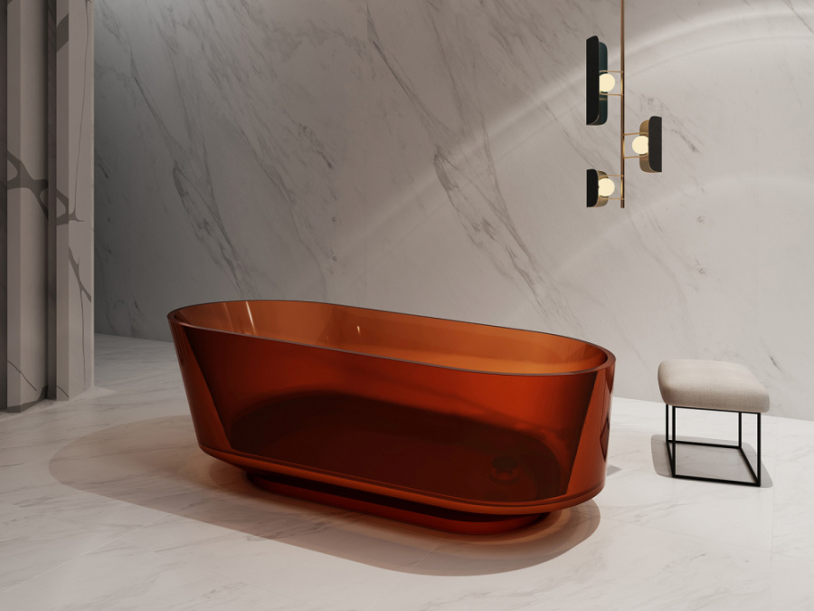 Photo Abber Kristall 170x80 AT9706Opal Transparent Bath