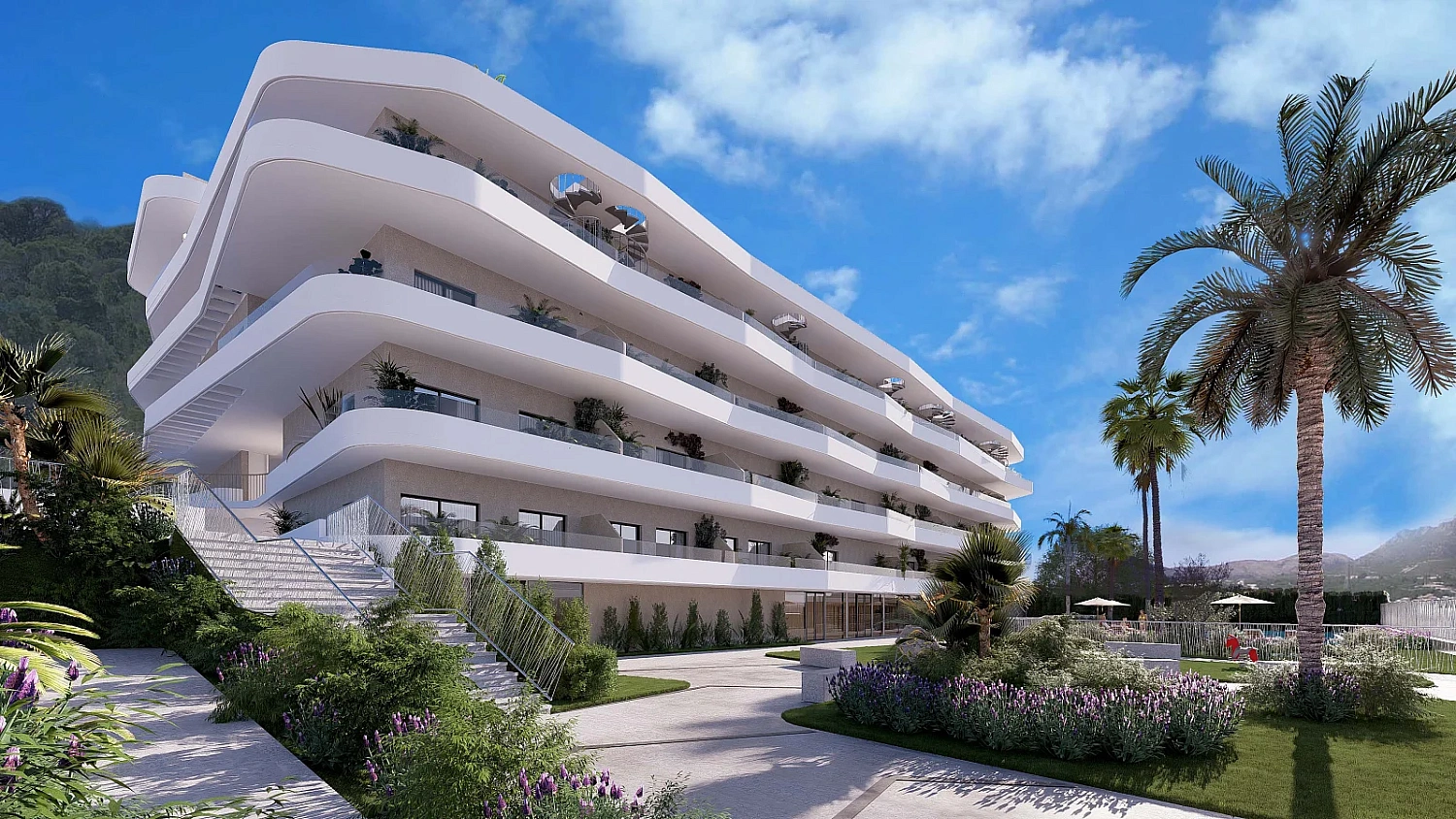 Apartment in a new building Elegant apartments in La Nucia, Alicante, overlooking the mountains and the sea