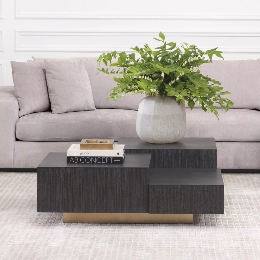 Photo Nerone coffee table (woody grey veneer of oak)