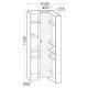 Photo Burgbad Sys30 105 HSHD040464 white matte cabinet