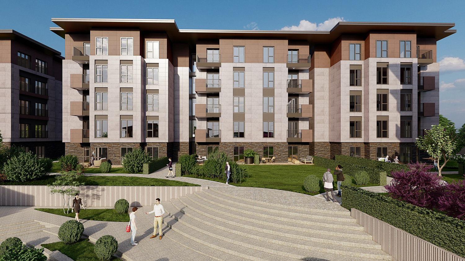 Family residential complex in the green zone