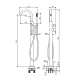 Photo Fantini Nostromo 50 P5 E880B sink mixer gray