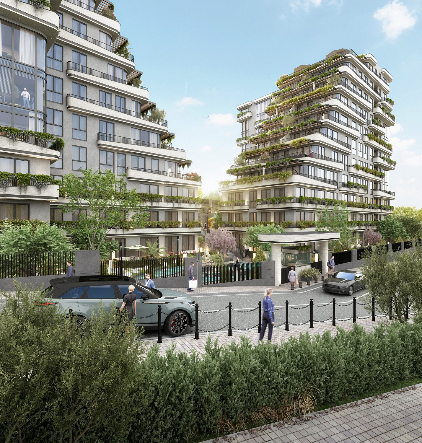 Cozy residential complex in the green zone