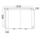 Photo Mirror cabinet Burgbad RL40 120 SPQZ120