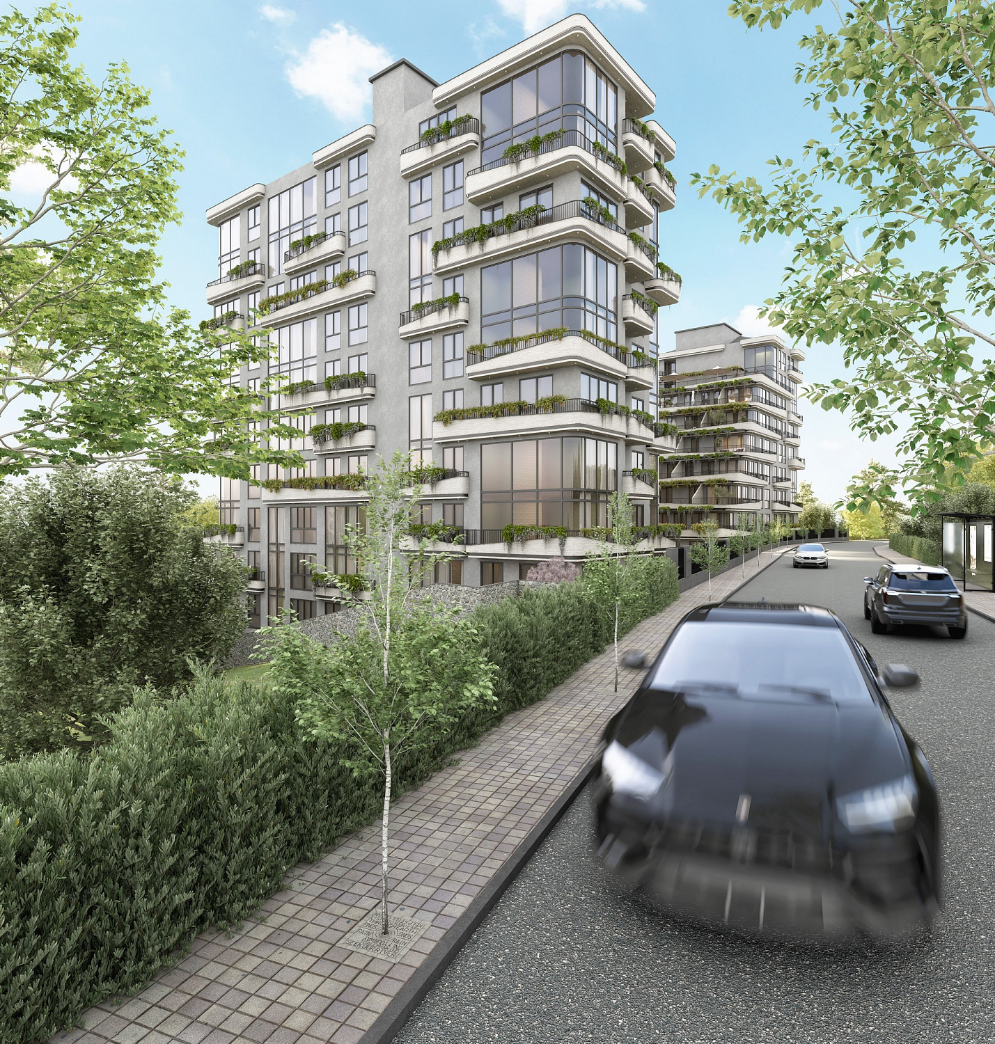 Cozy residential complex in the green zone