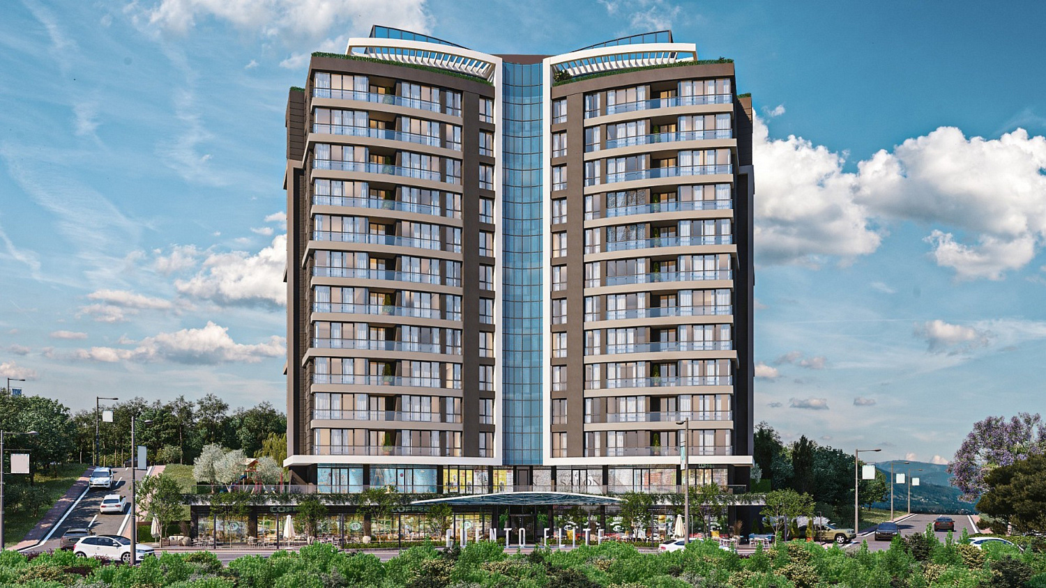 Modern residential complex in the business centre