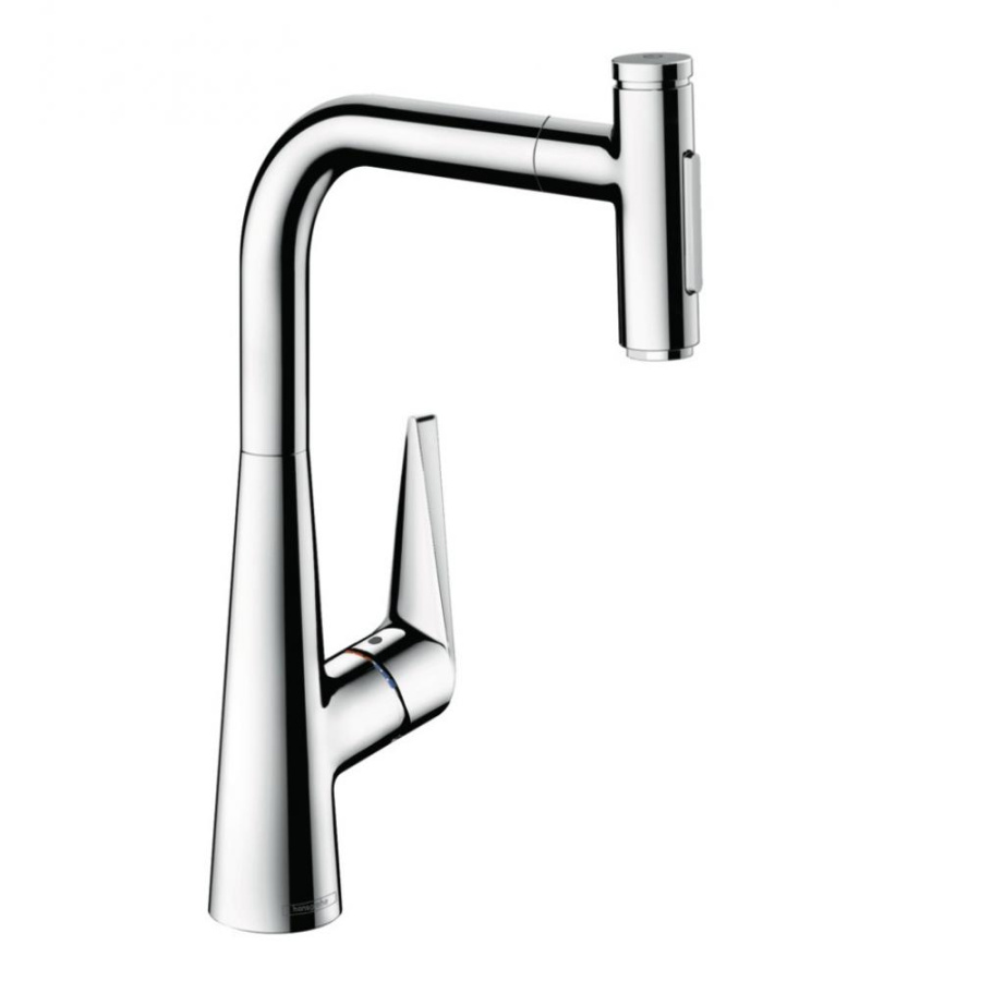 Photo Kitchen mixer hansgrohe Talis Select M51 73867000 with exhaust shower