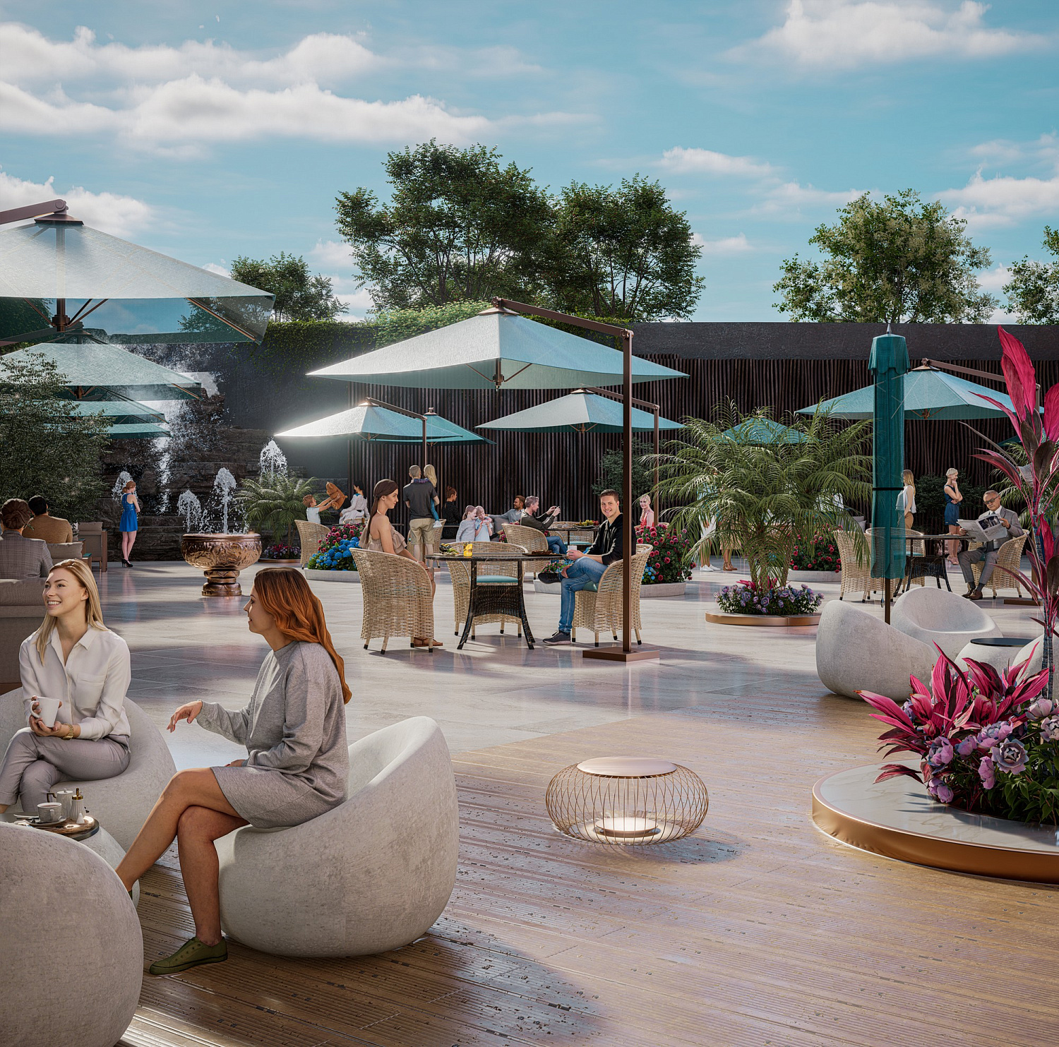 Luxury apartments on the shore of the Bosphorus
