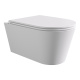 Photo Suspension toilet with lid and seat Alice Hide Round 31170109SET white matte