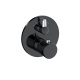 Photo Thermostatic bath mixer and shower Kludi Balance 528108775 black matte/chrome