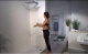 Photo overhead shower with hansgrohe Rainmaker 24003400 holder