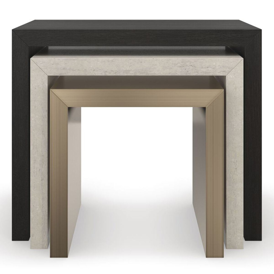 Photo Set of three side tables Contrast