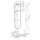 Photo Floor bath mixer Axor Citterio 39471340 with shower set polished black chrome