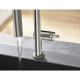 Photo Kitchen mixer hansgrohe Talis M54 72801800 with exhaust shower, steel