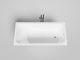 Photo Bath of artificial stone Salini Orlando 170x80 102016GF black