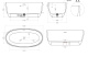 Photo Bath made of artificial stone Salini Luce 150x75 100122MF RAL matte