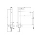 Photo Gessi Rettangolo 11924#299 Black matte sink mixer