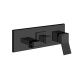 Photo Gessi Rettangolo K 53140#299 black matte sink mixer