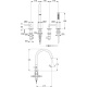 Photo Bath mixer and shower Kludi Nova Fonte 204250515 with shower set