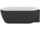 Photo Acrylic bath Ravak Freedom Corner II Tec R 175x86 CC81700000,000 right black and white