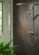 Photo Shower system hansgrohe Raindance Select S Showerpipe 240 1jet P 27633670 with thermostat matte black