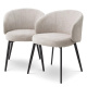 Photo A set of two Lloyd dining chairs (beige, with armrest)