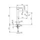 Photo Fantini sink mixer AF/21 27 93 A706WF steel