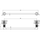 Photo Towel holder Gessi Inciso 45 cm 58500#246 gold