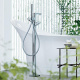 Photo Floor thermostatic bath mixer Axor Urquiola 11422000 with shower set