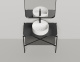Photo Console with mirror Salini Grazia 80 27G108 black / RAL