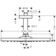 Photo overhead shower hansgrohe Raindance E 300 1jet 26250670 with ceiling connection