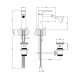 Photo Mixer for bidet Gessi Rettangolo 20007#299 black matte