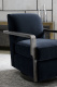 Photo Rewind Rotating Chair (Dark Blue)