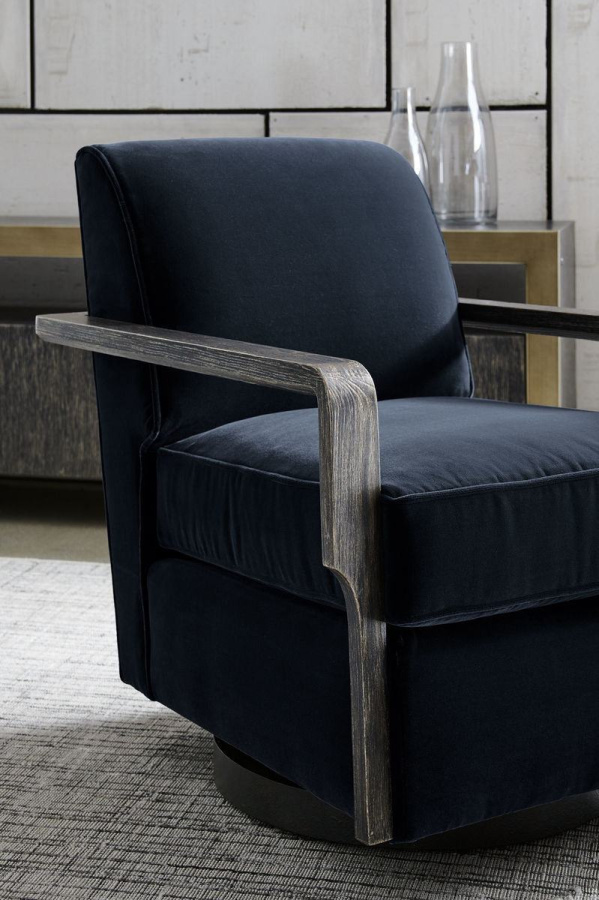 Photo Rewind Rotating Chair (Dark Blue)
